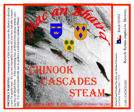 chinook Casdades steam