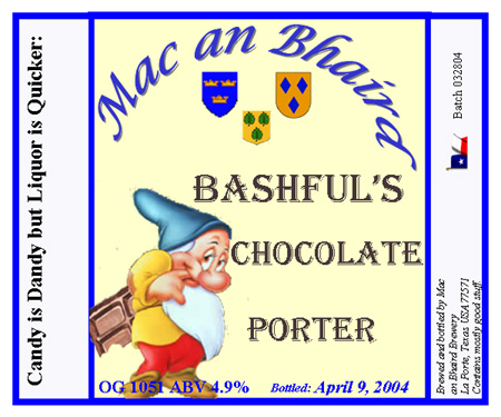 bashfuls chocolate porter