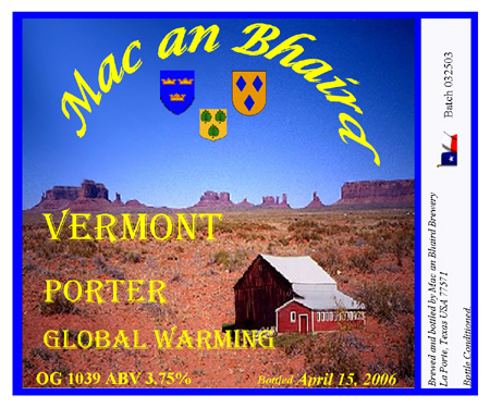 Global Warming vermont porter