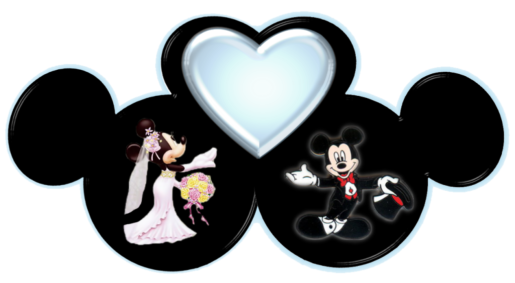 Mickey and Minnie marrage heart